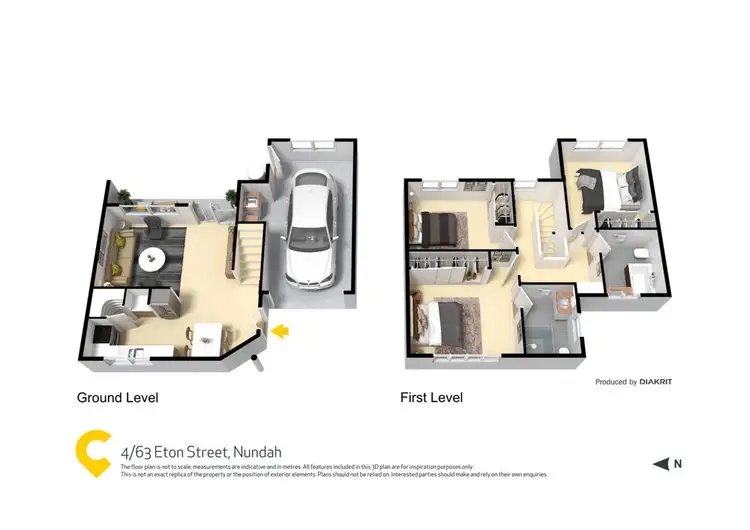 Floorplan of Homely townhouse listing, 4/62 Eton Street, Nundah QLD 4012