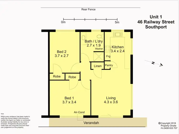 Floorplan of Homely unit listing, 1/46 Railway Street, Southport QLD 4215