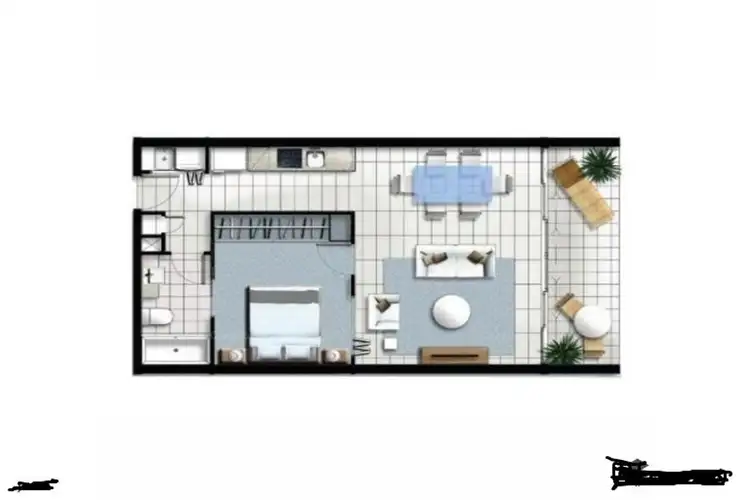 Floorplan of Homely unit listing, 201/33-37 Madang Crescent, Runaway Bay QLD 4216
