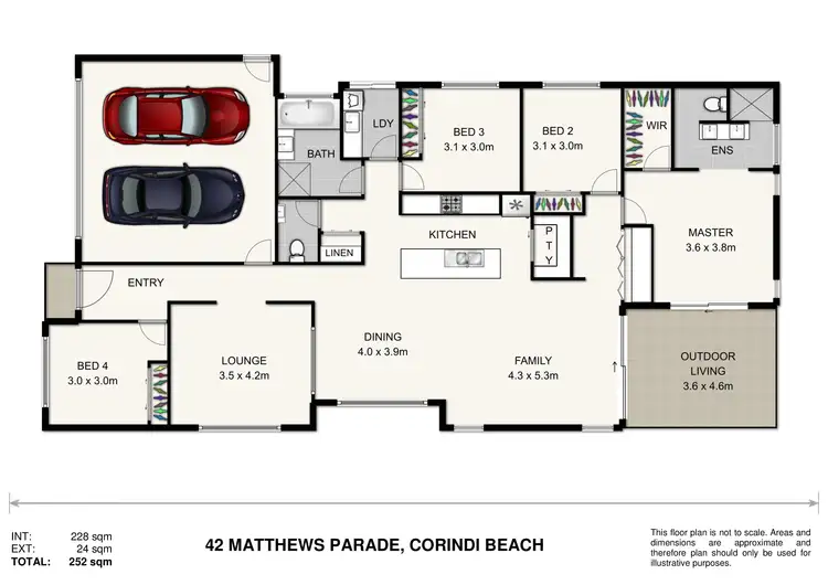 Floorplan of Homely house listing, 42 Matthews Parade, Corindi Beach NSW 2456