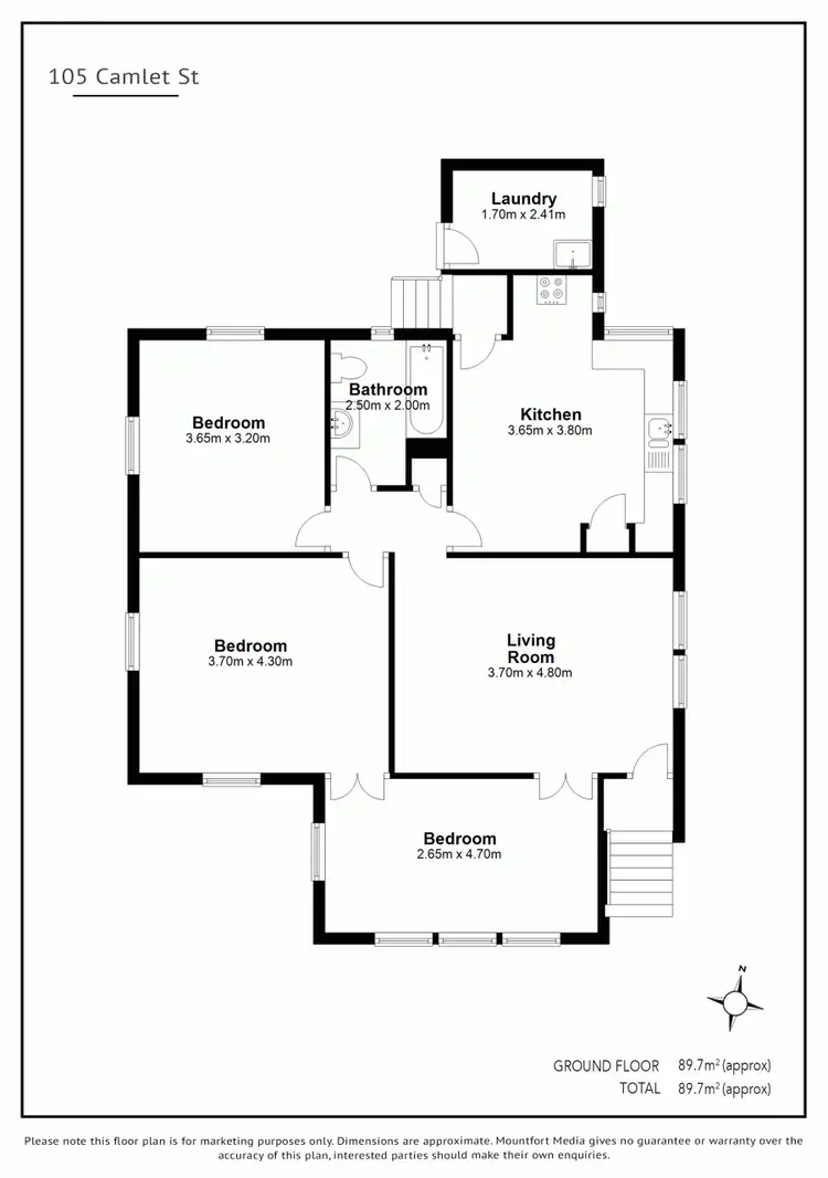 Floorplan of Homely house listing, 105 Camlet Street, Mount Gravatt East QLD 4122
