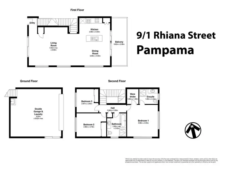 Floorplan of Homely townhouse listing, 9/1 Rhiana Street, Pimpama QLD 4209