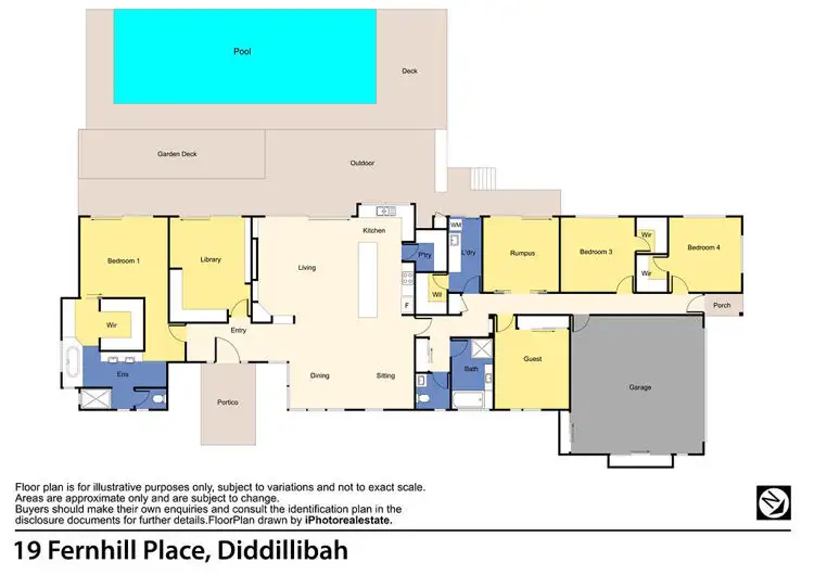 Floorplan of Homely house listing, 19 Fernhill Place, Diddillibah QLD 4559