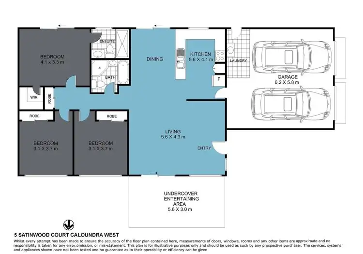 Floorplan of Homely house listing, 5 Satinwood Court, Caloundra West QLD 4551