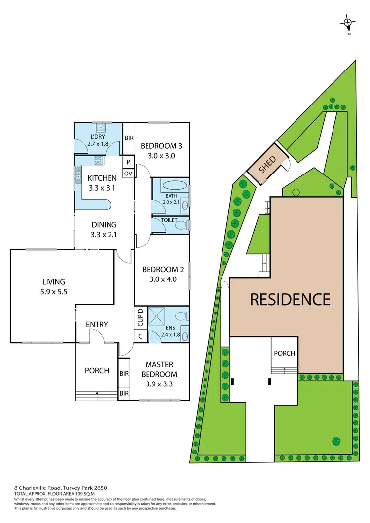 Floorplan of Homely house listing, 8 Charleville Road, Turvey Park NSW 2650