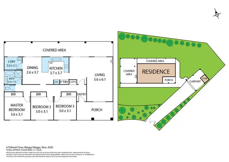 Floorplan of Homely house listing, 6 Tolland Close, Tolland NSW 2650
