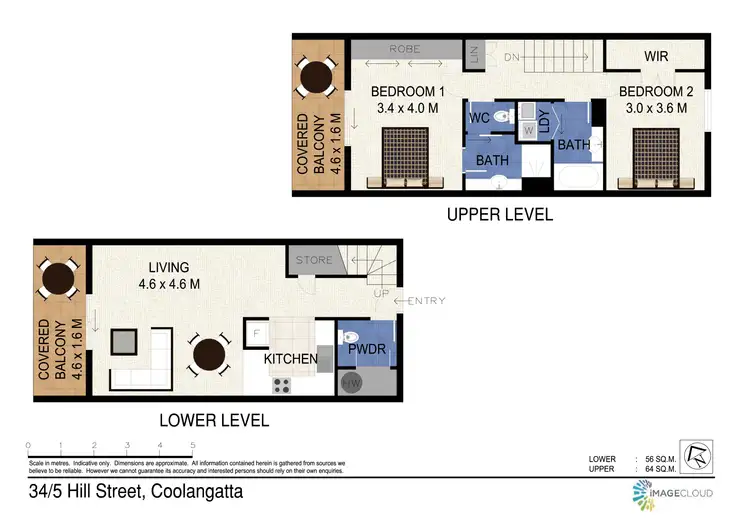 Floorplan of Homely apartment listing, 34/5 Hill Street, Rainbow Bay QLD 4225