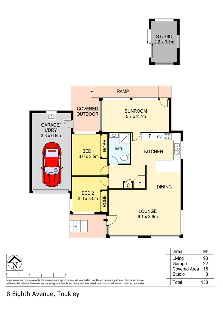 Floorplan of Homely house listing, 8 Eighth Avenue, Toukley NSW 2263