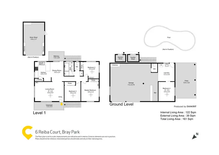 Floorplan of Homely house listing, 6 Reiba Court, Bray Park QLD 4500