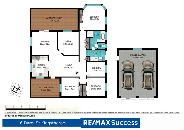 Floorplan of Homely house listing, 6 Darel Street, Kingsthorpe QLD 4400