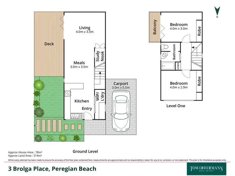 Floorplan of Homely unit listing, 1/3 Brolga Place, Peregian Beach QLD 4573