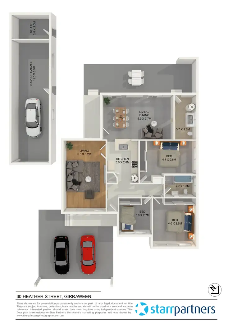 Floorplan of Homely house listing, 30 Heather Street, Girraween NSW 2145