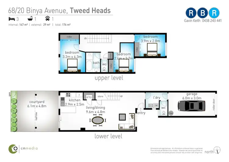 Floorplan of Homely townhouse listing, 68/20 Binya Avenue, Tweed Heads NSW 2485