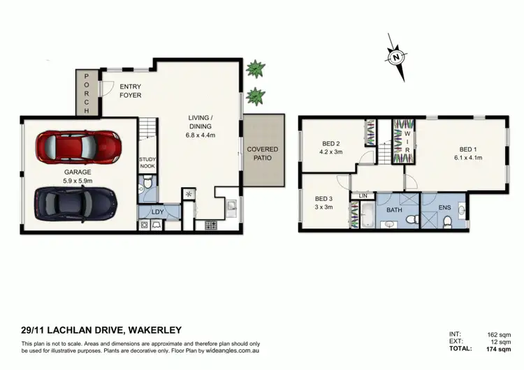 Floorplan of Homely townhouse listing, 11/29 Lachlan Drive, Wakerley QLD 4154