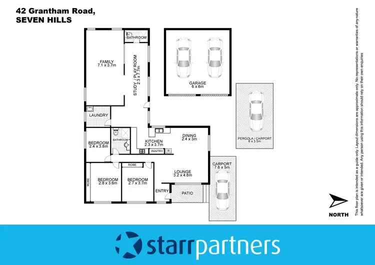 Floorplan of Homely house listing, 42 Grantham Road, Seven Hills NSW 2147