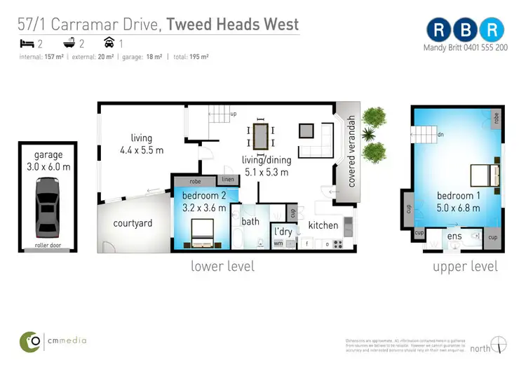 Floorplan of Homely villa listing, 57/1 Carramar Drive, Tweed Heads West NSW 2485