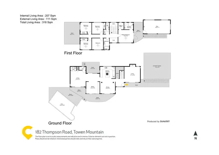Floorplan of Homely house listing, 182 Thompson Road, Dulong QLD 4560