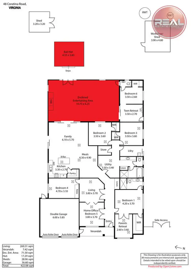 Floorplan of Homely house listing, 48 Coratina Road, Virginia SA 5120