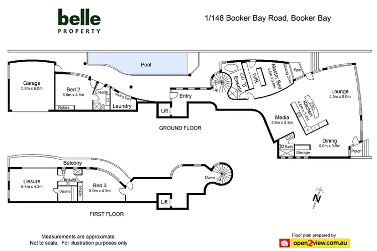 Floorplan of Homely apartment listing, Unit 1/148 Booker Bay Road, Booker Bay NSW 2257