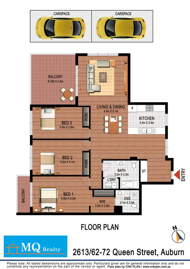 Floorplan of Homely apartment listing, 2613/62-72 Queen St, Auburn NSW 2144
