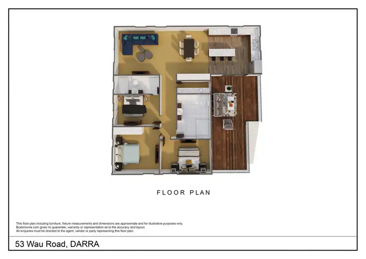 Floorplan of Homely house listing, 53 WAU ROAD, Darra QLD 4076