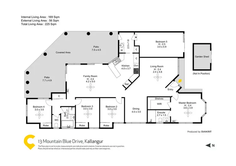 Floorplan of Homely house listing, 13 Mountain Blue Drive, Kallangur QLD 4503