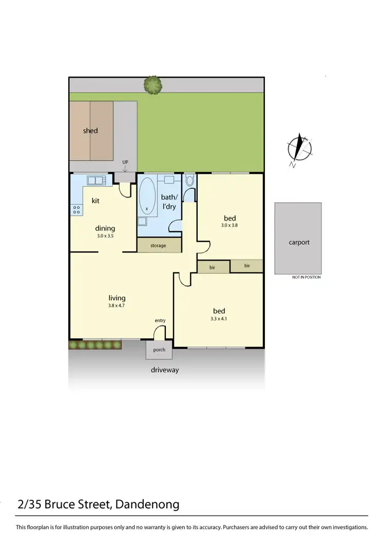 Floorplan of Homely townhouse listing, 2/35 Bruce Street, Dandenong VIC 3175