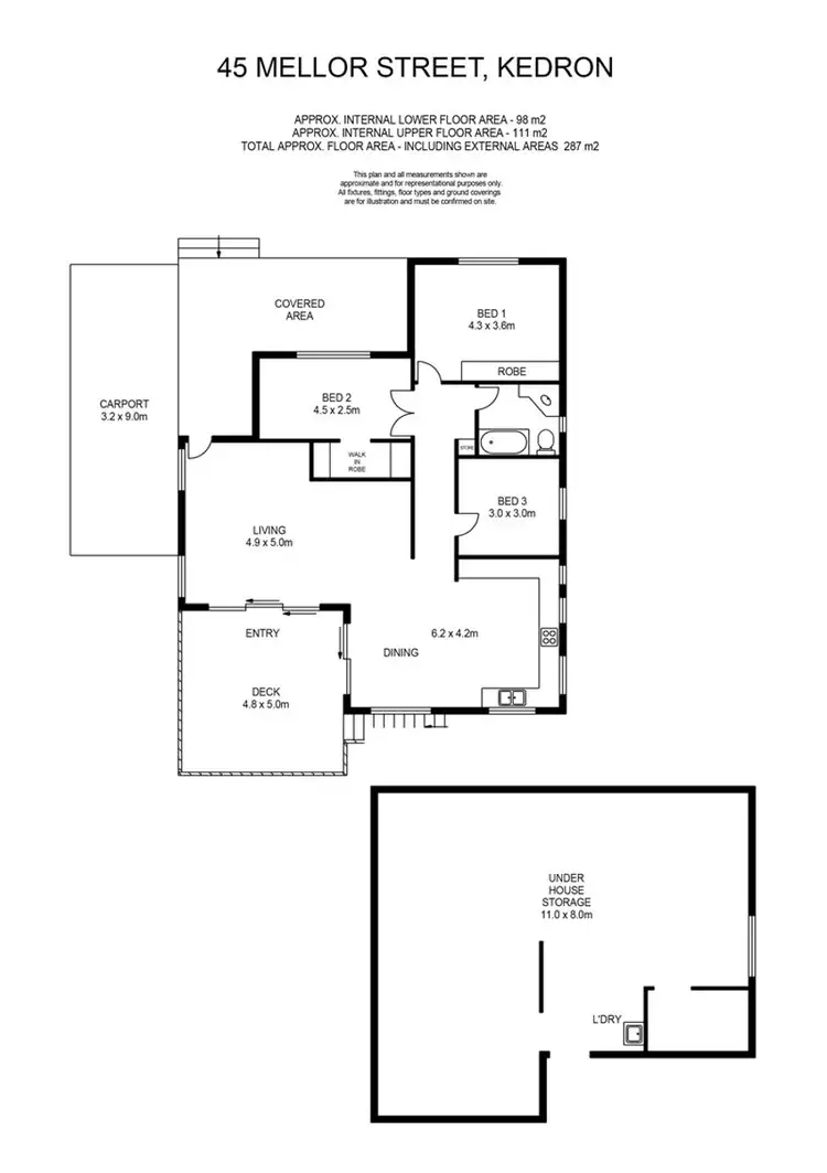 Floorplan of Homely house listing, 45 Mellor St, Kedron QLD 4031