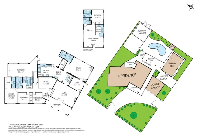 Floorplan of Homely house listing, 17 Bocquet Street, Lake Albert NSW 2650