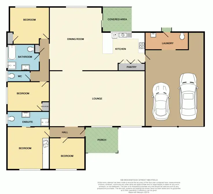 Floorplan of Homely house listing, 100 Woodstock Street, Mayfield NSW 2304