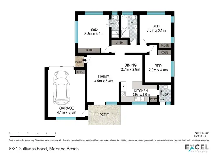 Floorplan of Homely villa listing, 5/31 Sullivans Road, Moonee Beach NSW 2450