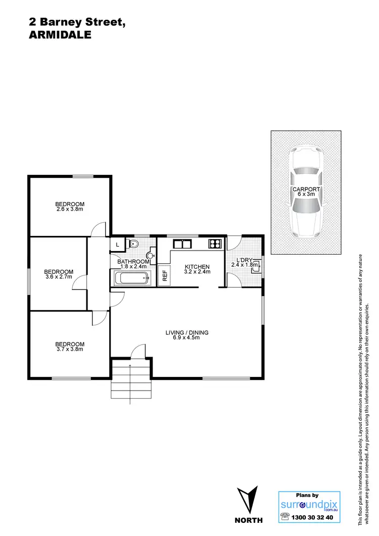 Floorplan of Homely house listing, 2 Barney Street, Armidale NSW 2350