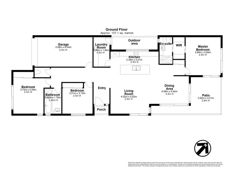 Floorplan of Homely villa listing, 26/34 O'Doherty Circuit, Nudgee QLD 4014