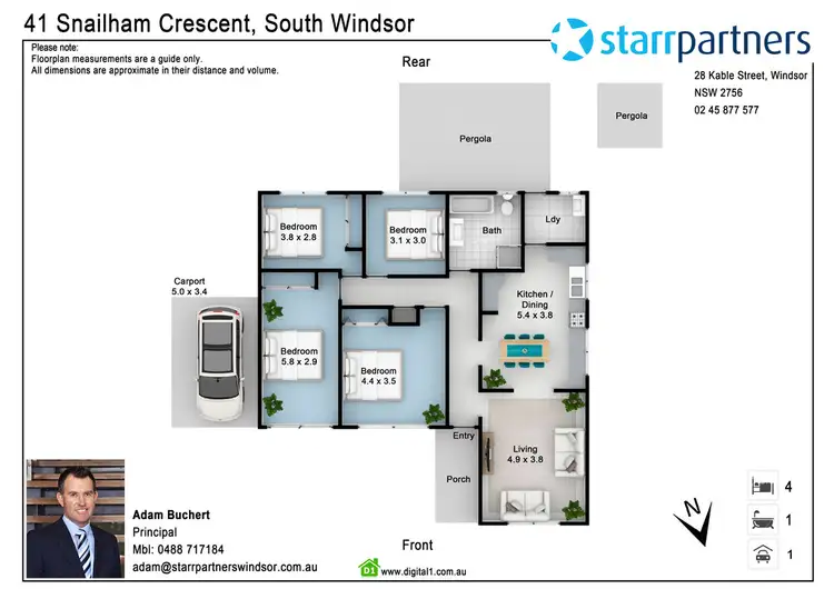 Floorplan of Homely house listing, 41 Snailham Crescent, South Windsor NSW 2756