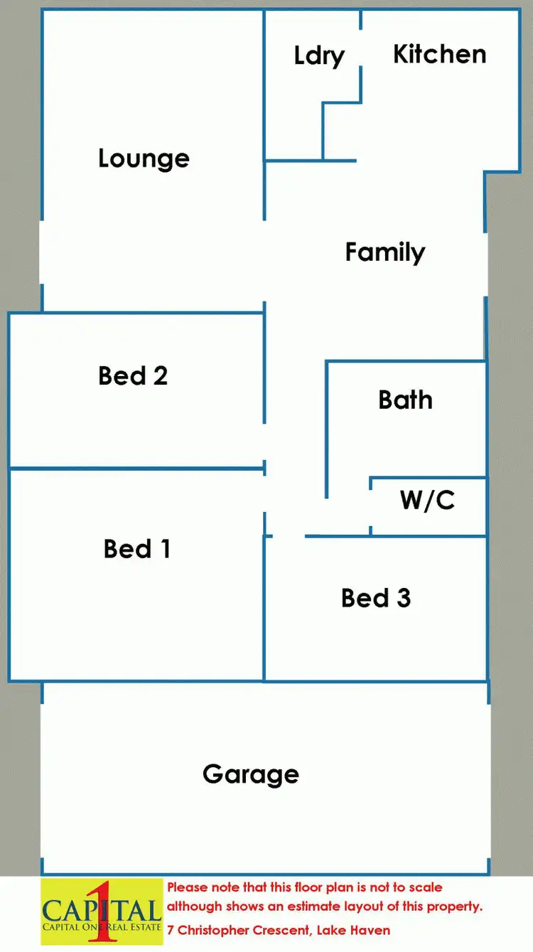 Floorplan of Homely house listing, 7 Christopher Crescent, Lake Haven NSW 2263