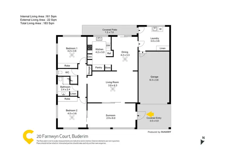 Floorplan of Homely house listing, 20 Farnwyn Court, Buderim QLD 4556
