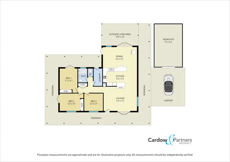 Floorplan of Homely house listing, 6 Raymond Close, Bellingen NSW 2454