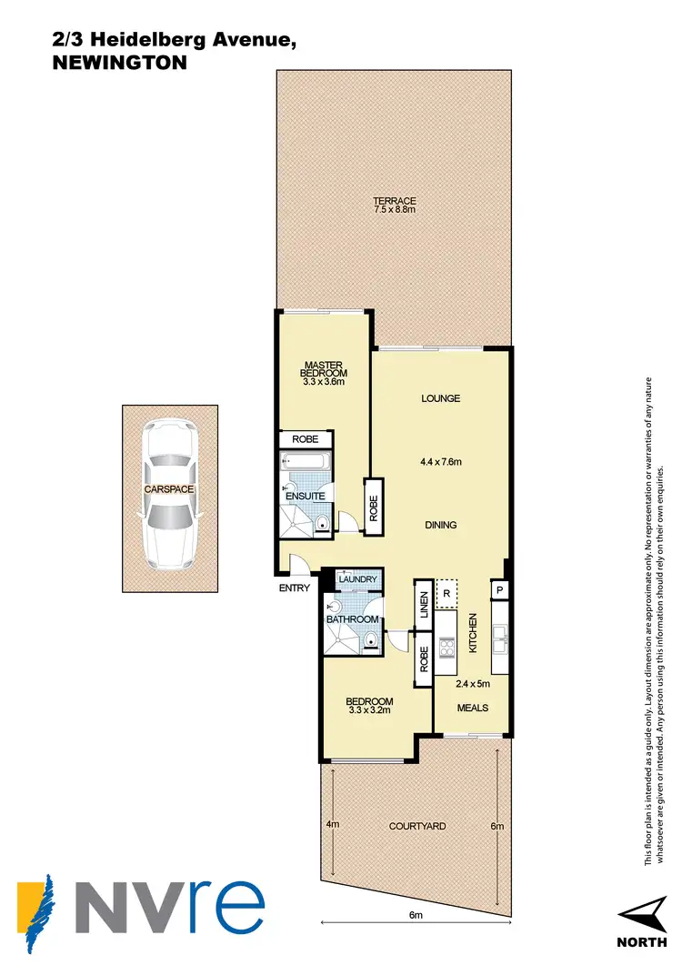 Floorplan of Homely unit listing, 2/3 Heidelberg Avenue, Newington NSW 2127
