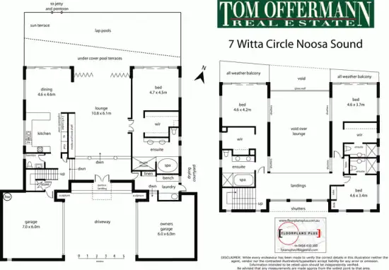 Floorplan of Homely house listing, 7 Witta Circle, Noosa Heads QLD 4567