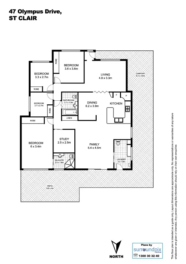 Floorplan of Homely house listing, 47 Olympus Drive, St Clair NSW 2759
