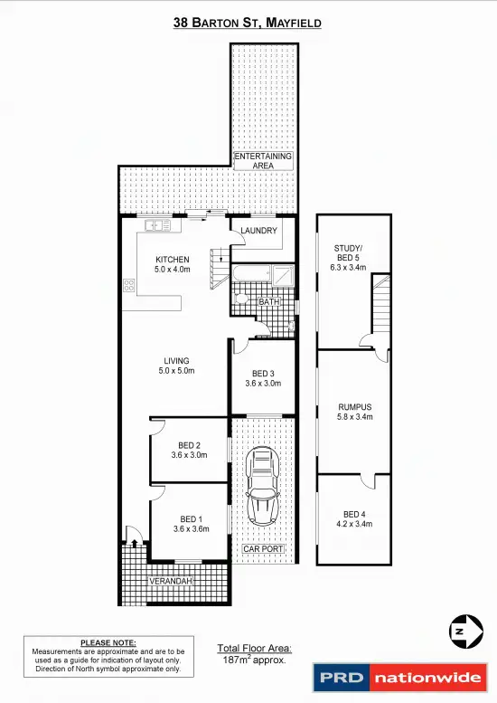 Floorplan of Homely house listing, 38 Barton Street, Mayfield NSW 2304