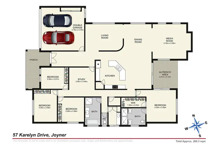 Floorplan of Homely house listing, 57 Karelyn Drive, Joyner QLD 4500