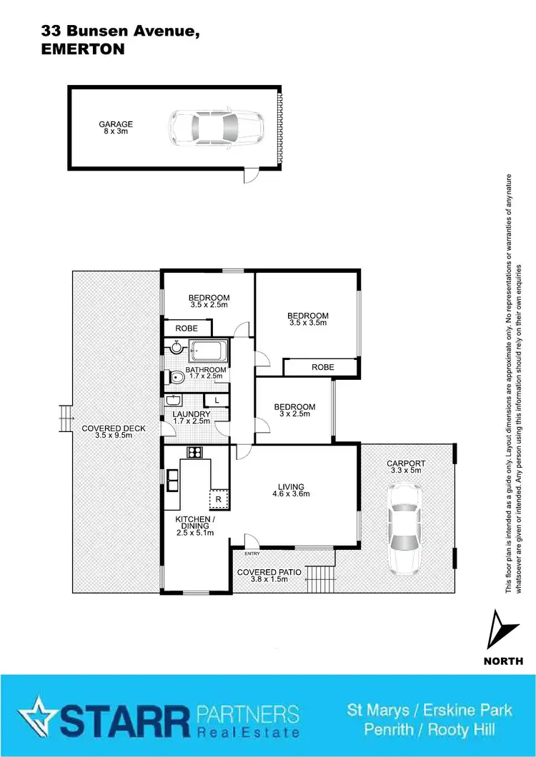 Floorplan of Homely house listing, 33 Bunsen Avenue, Emerton NSW 2770
