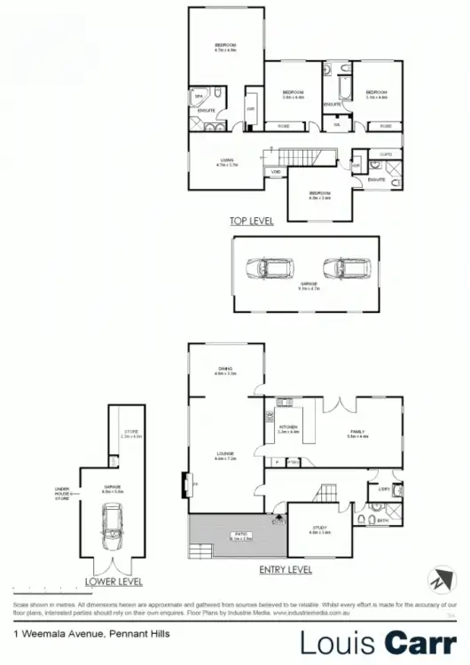 Floorplan of Homely house listing, 1 Weemala Road, Pennant Hills NSW 2120
