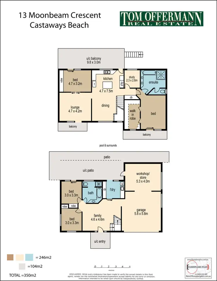 Floorplan of Homely house listing, 13 Moonbeam Crescent, Castaways Beach QLD 4567