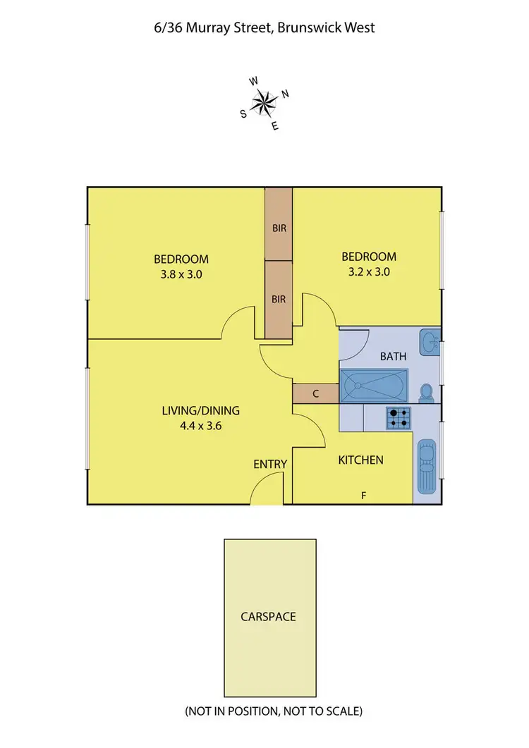 Floorplan of Homely apartment listing, 6/36 Murray Street, Brunswick West VIC 3055