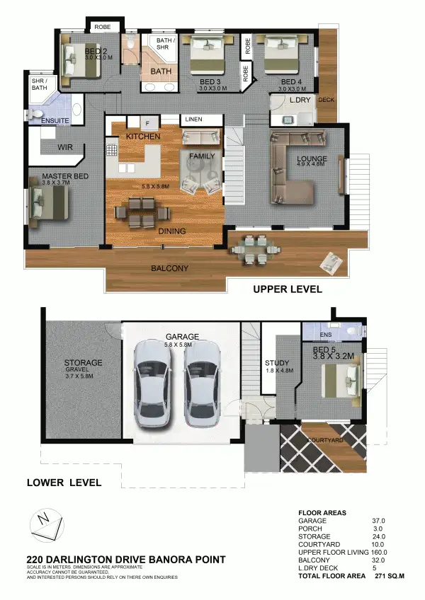 Floorplan of Homely house listing, 220 Darlington Drive, Banora Point NSW 2486