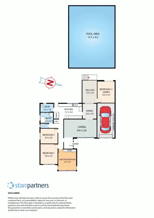 Floorplan of Homely house listing, 36 Greenwood Road, Kellyville NSW 2155