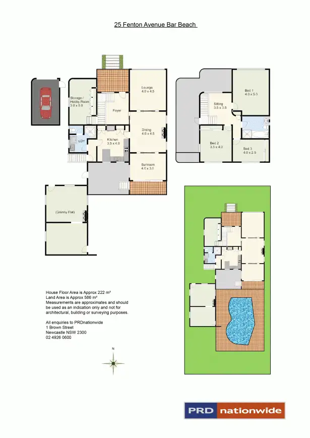 Floorplan of Homely house listing, 25 Fenton Avenue, Bar Beach NSW 2300