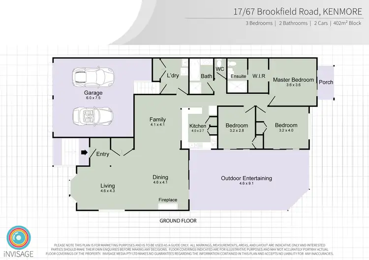 Floorplan of Homely townhouse listing, 17/67 Brookfield Rd, Kenmore QLD 4069